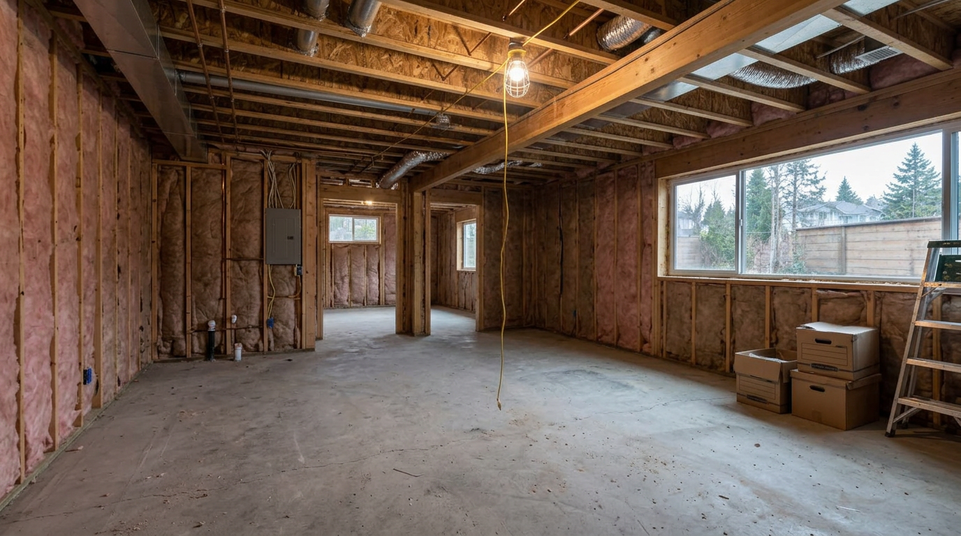 Basement Development before renovation